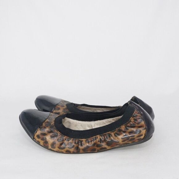 Adrienne Vittadini 'Vienna' Animal Print Cap Toe Ballet Flats, Size 7 - Picture 6 of 9